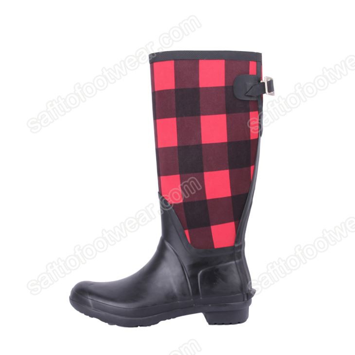 Botes de pluja càlides de neoprè per a dona